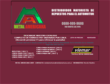 Tablet Screenshot of metalamericana.com.ar
